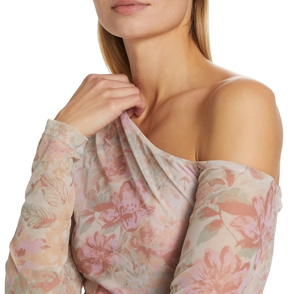 NWT Free Chloe Ruched Mini  Dress Garden Combo - Medium, Small - Picture 1 of 7